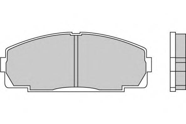 Комплект тормозных колодок, дисковый тормоз E.T.F. 21468