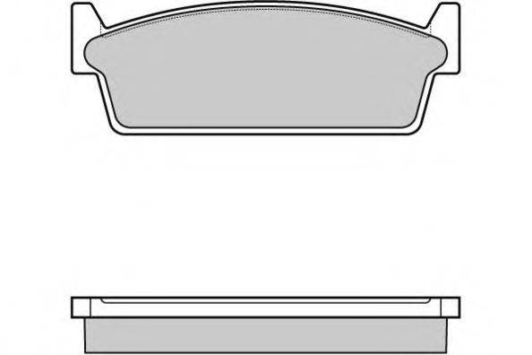 Комплект тормозных колодок, дисковый тормоз E.T.F. 12-0440