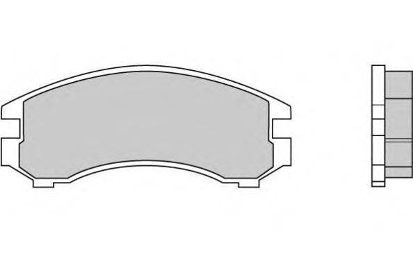 Комплект тормозных колодок, дисковый тормоз E.T.F. 12-0441