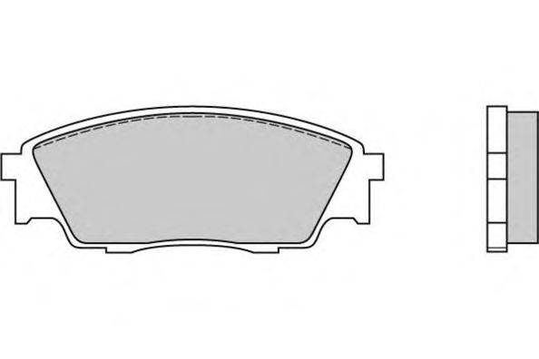 Комплект тормозных колодок, дисковый тормоз E.T.F. 21542