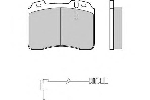 Комплект тормозных колодок, дисковый тормоз E.T.F. 21153