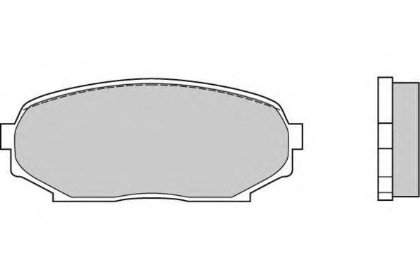 Комплект тормозных колодок, дисковый тормоз E.T.F. 120515