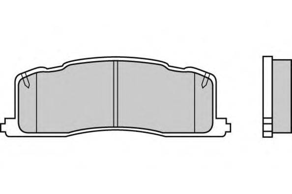 Комплект тормозных колодок, дисковый тормоз E.T.F. 12-0538