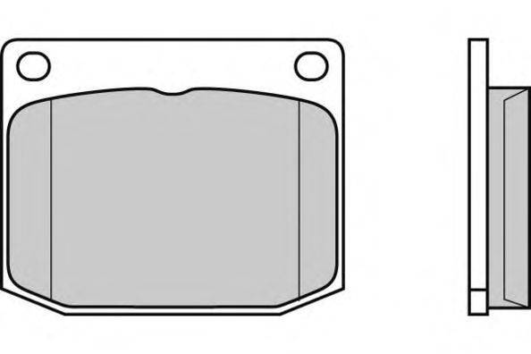 Комплект тормозных колодок, дисковый тормоз E.T.F. 12-0594