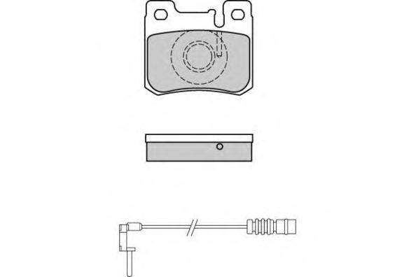 Комплект тормозных колодок, дисковый тормоз E.T.F. 12-0631