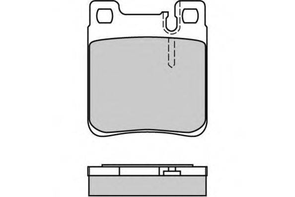 Комплект тормозных колодок, дисковый тормоз E.T.F. 12-0653
