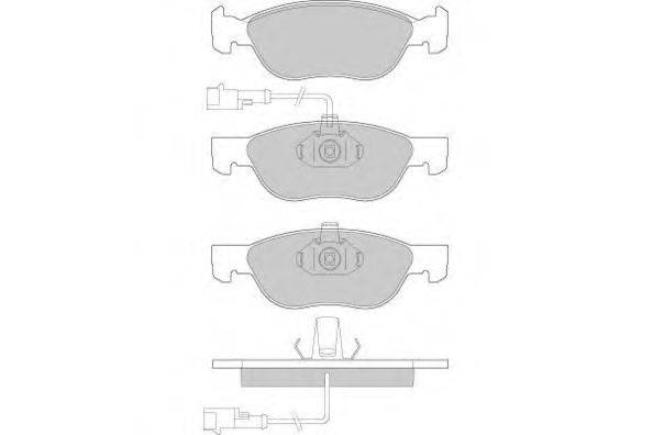 Комплект тормозных колодок, дисковый тормоз E.T.F. 120667