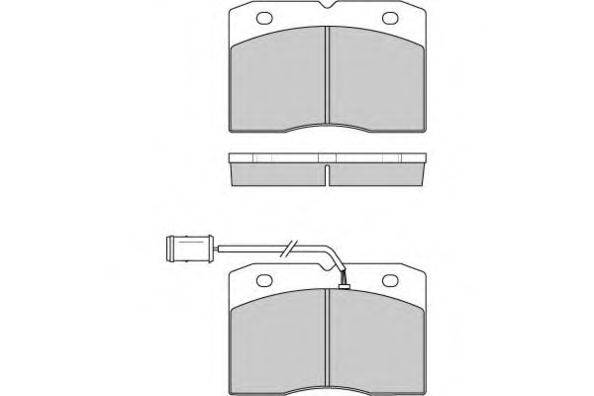 Комплект тормозных колодок, дисковый тормоз E.T.F. 120768