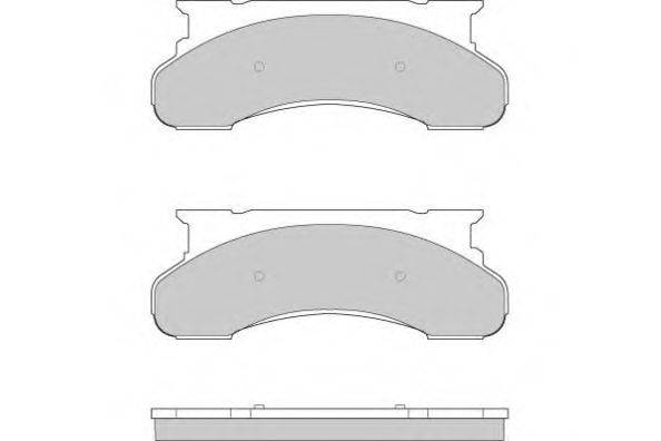 Комплект тормозных колодок, дисковый тормоз E.T.F. 12-0792