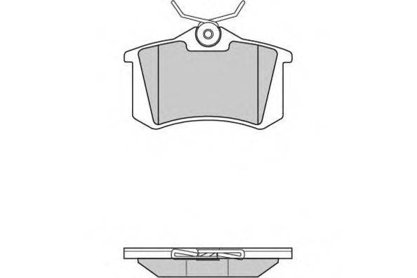 Комплект тормозных колодок, дисковый тормоз E.T.F. 12-0807