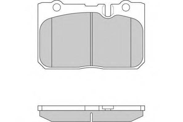 Комплект тормозных колодок, дисковый тормоз E.T.F. 120858