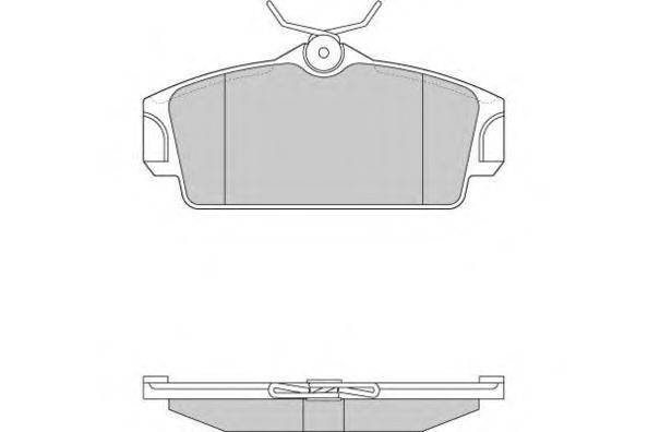 Комплект тормозных колодок, дисковый тормоз E.T.F. 23463