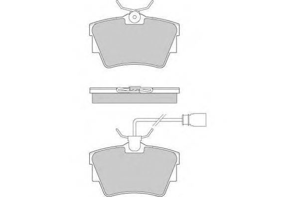 Комплект тормозных колодок, дисковый тормоз E.T.F. 12-0867