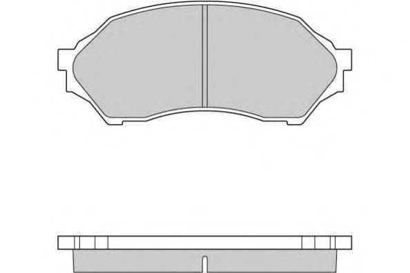 Комплект тормозных колодок, дисковый тормоз E.T.F. 120895