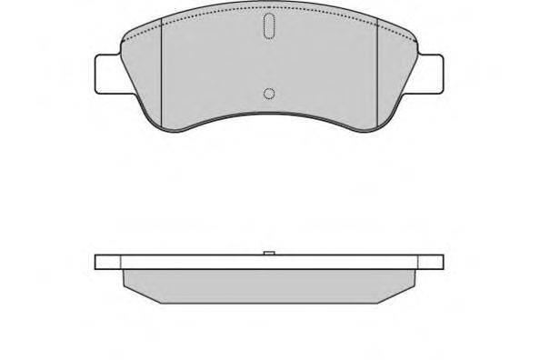 Комплект тормозных колодок, дисковый тормоз E.T.F. 12-0928