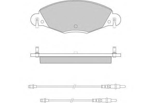 Комплект тормозных колодок, дисковый тормоз E.T.F. 12-0937