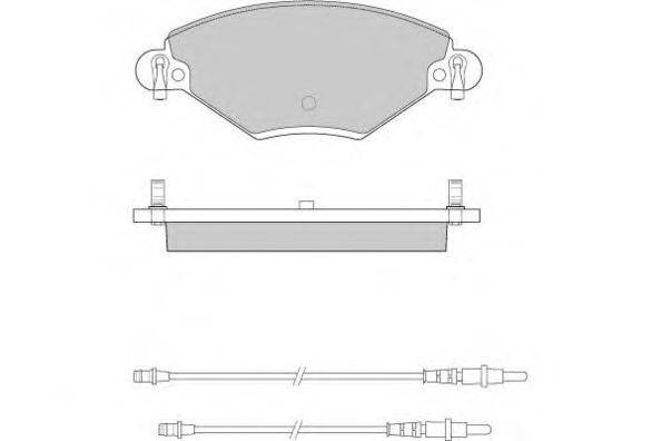 Комплект тормозных колодок, дисковый тормоз E.T.F. 12-0939