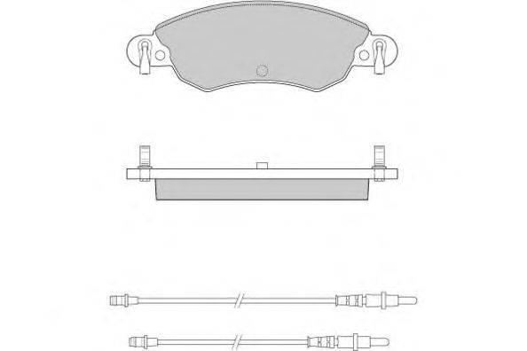 Комплект тормозных колодок, дисковый тормоз E.T.F. 12-0940