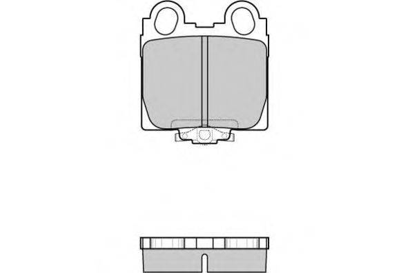 Комплект тормозных колодок, дисковый тормоз E.T.F. 23429