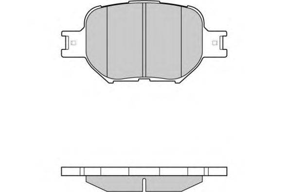 Комплект тормозных колодок, дисковый тормоз E.T.F. 12-0963