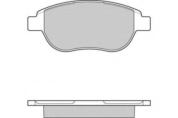 Комплект тормозных колодок, дисковый тормоз E.T.F. 23600