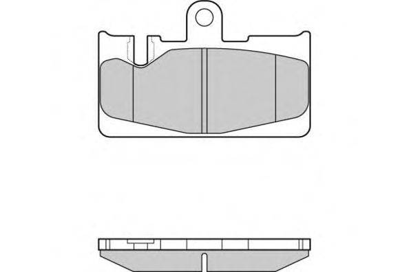 Комплект тормозных колодок, дисковый тормоз E.T.F. 12-1022