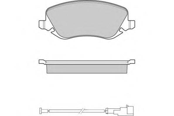 Комплект тормозных колодок, дисковый тормоз E.T.F. 121023