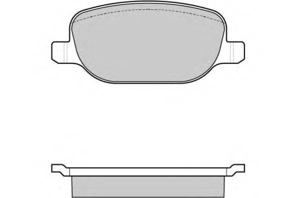 Комплект тормозных колодок, дисковый тормоз E.T.F. 12-1024