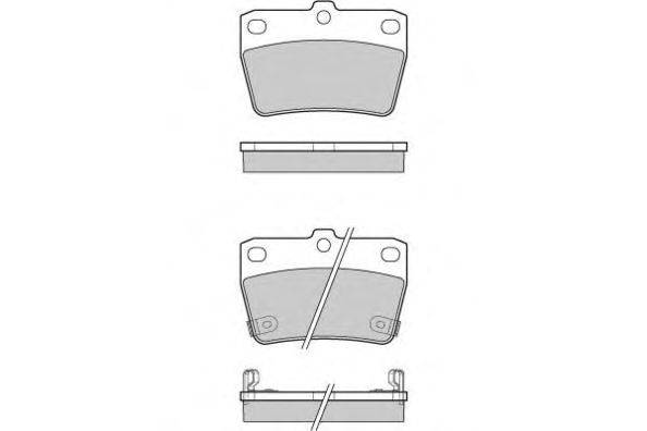 Комплект тормозных колодок, дисковый тормоз E.T.F. 23656