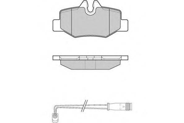 Комплект тормозных колодок, дисковый тормоз E.T.F. 24008