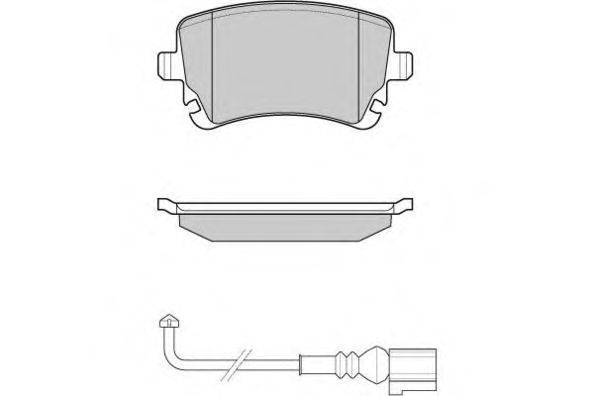 Комплект тормозных колодок, дисковый тормоз E.T.F. 12-1140