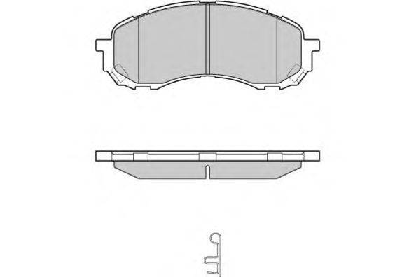 Комплект тормозных колодок, дисковый тормоз E.T.F. 121141