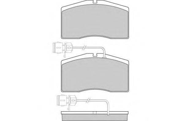 Комплект тормозных колодок, дисковый тормоз E.T.F. 12-1152