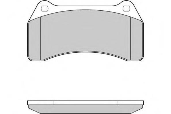 Комплект тормозных колодок, дисковый тормоз E.T.F. 12-1154
