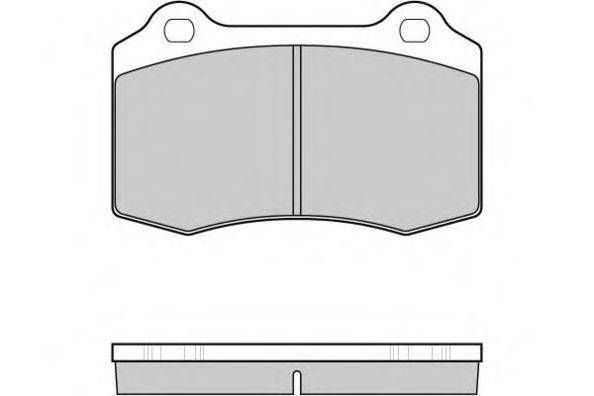 Комплект тормозных колодок, дисковый тормоз E.T.F. 12-1155
