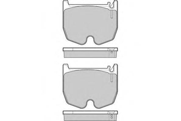 Комплект тормозных колодок, дисковый тормоз E.T.F. 12-1163