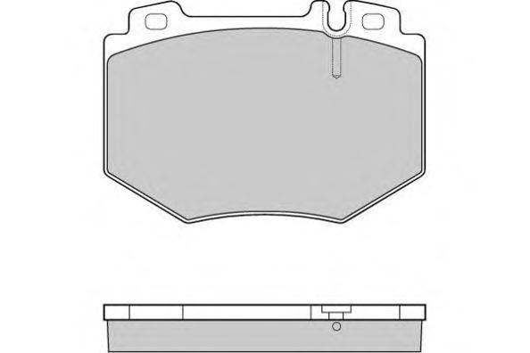 Комплект тормозных колодок, дисковый тормоз E.T.F. 12-1166