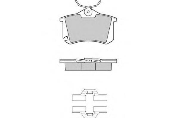 Комплект тормозных колодок, дисковый тормоз E.T.F. 12-1175