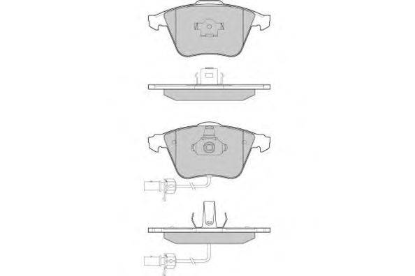Комплект тормозных колодок, дисковый тормоз E.T.F. 12-1214