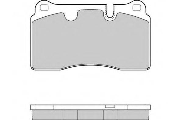 Комплект тормозных колодок, дисковый тормоз E.T.F. 24098