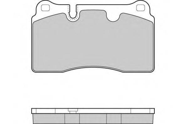Комплект тормозных колодок, дисковый тормоз E.T.F. 12-1289