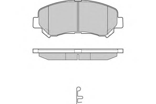 Комплект тормозных колодок, дисковый тормоз E.T.F. 24632