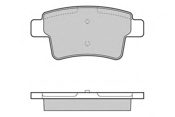 Комплект тормозных колодок, дисковый тормоз E.T.F. 24540