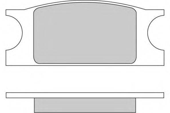 Комплект тормозных колодок, дисковый тормоз E.T.F. 20301