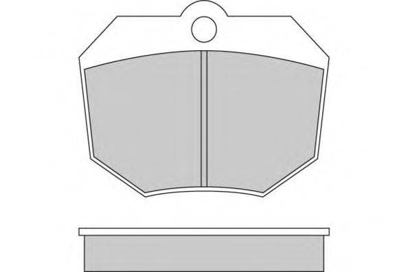 Комплект тормозных колодок, дисковый тормоз E.T.F. 20319