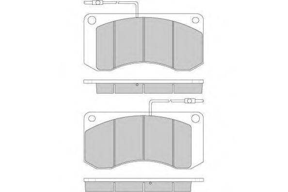 Комплект тормозных колодок, дисковый тормоз E.T.F. 12-5241