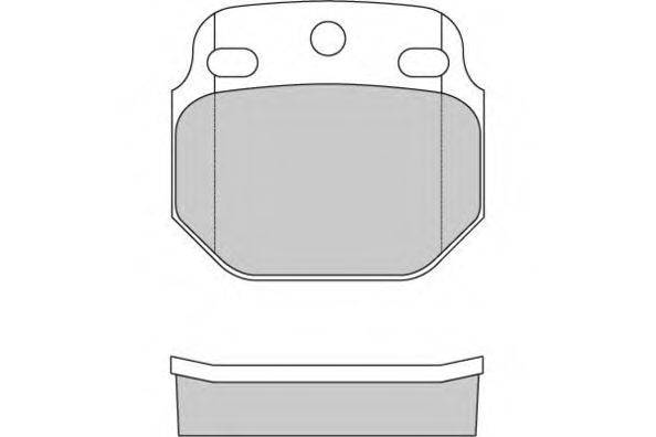 Комплект тормозных колодок, дисковый тормоз E.T.F. 12-5244