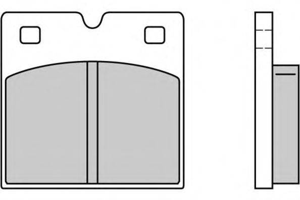 Комплект тормозных колодок, дисковый тормоз REMSA 13800