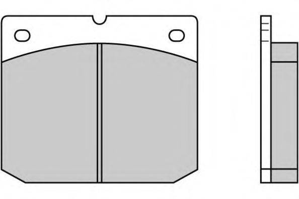 Комплект тормозных колодок, дисковый тормоз E.T.F. 12-5247