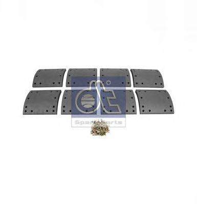 Комплект тормозных башмаков, барабанные тормоза DT 1023004